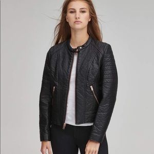 Marc New York Andrew Marc Blakely Faux Leather Moto Jacket (Black)